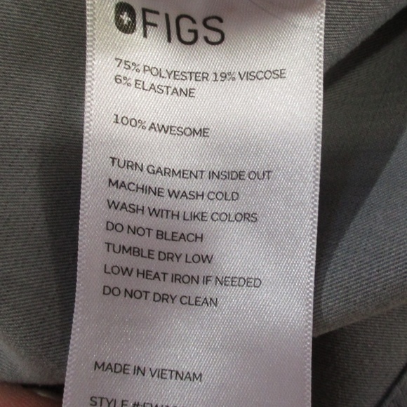 Figs Scrubs Top Women's Small Heather Gray Casma Three-Pocket Medical Utility - Picture 4 of 6